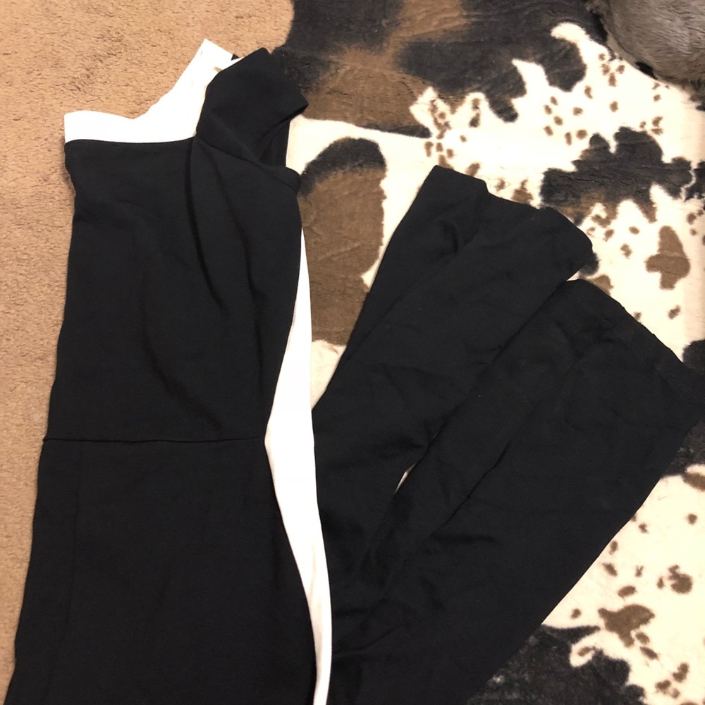 Black and White Long Jumpsuit